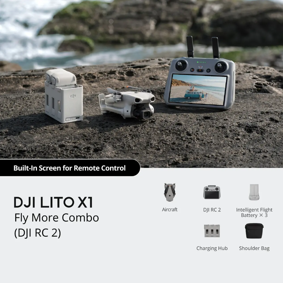 DJI LITO x1 Fly More Combo _DJI RC 2_